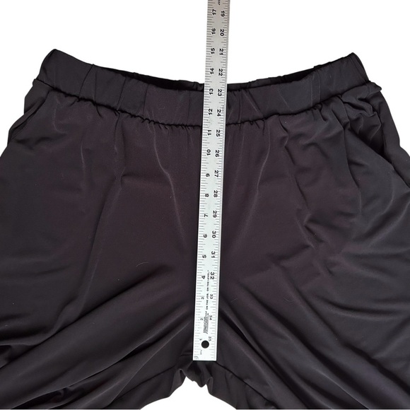 LANE BRYANT Knit Kit Black Wide Leg Crop Pants sz 14/16 Pockets Stretchy Pull On - Picture 5 of 12
